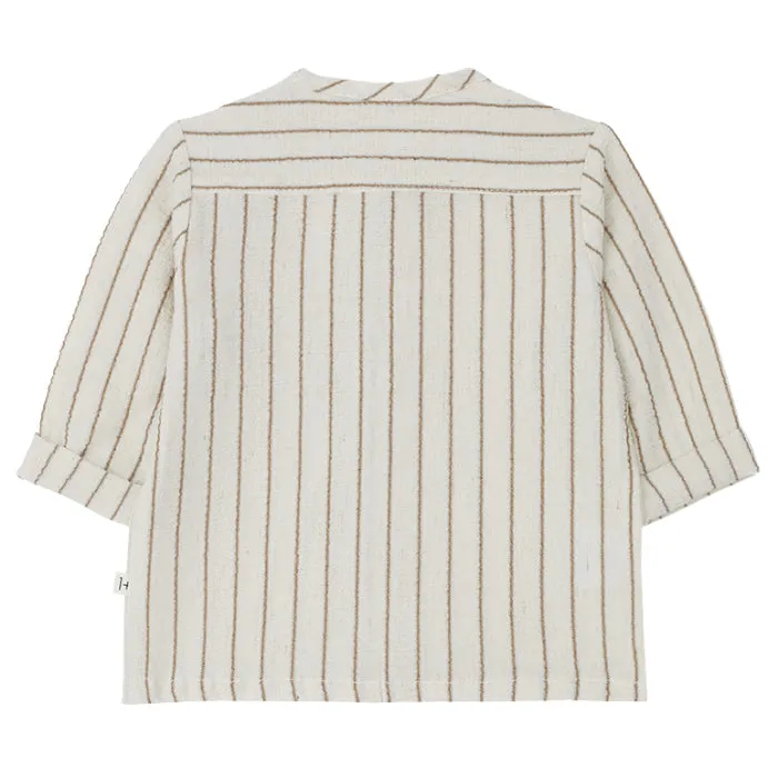 1+ In The Family Baby And Child Maurici Shirt Cream With Biscotto Stripes