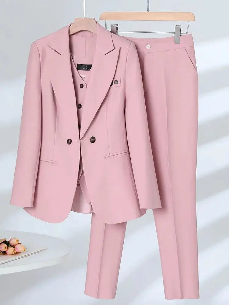 3-Piece Set Women Pant Suit,  Formal Pantsuit