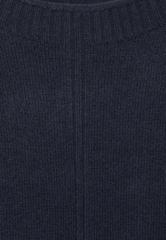 302374- Navy Knit Jumper - Cecil