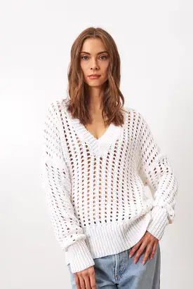 ADDIE OPEN KNIT SWEATER - LINE