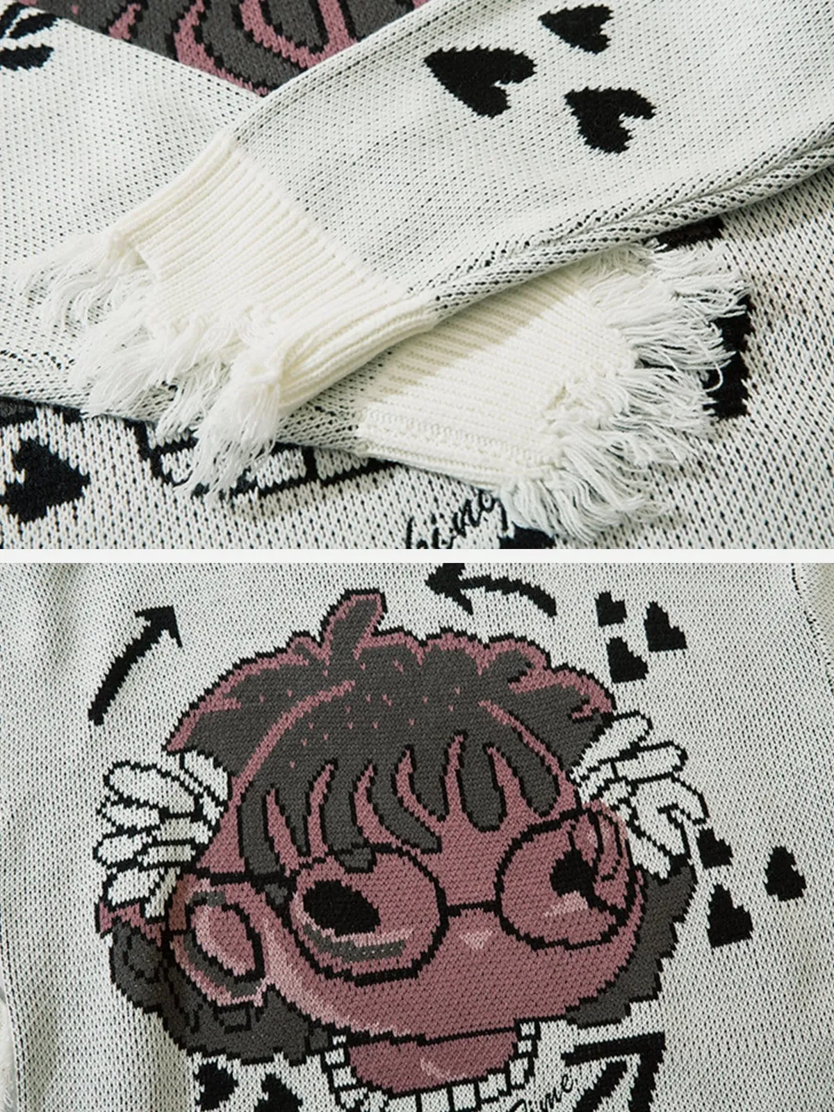 Anime Girl Knit Sweater