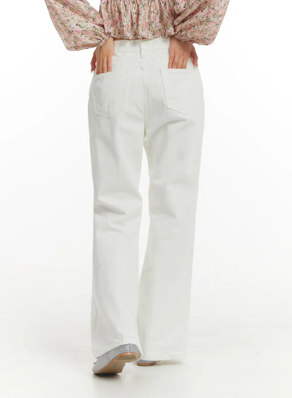 Basic Straight Leg Bootcut Pants OM405