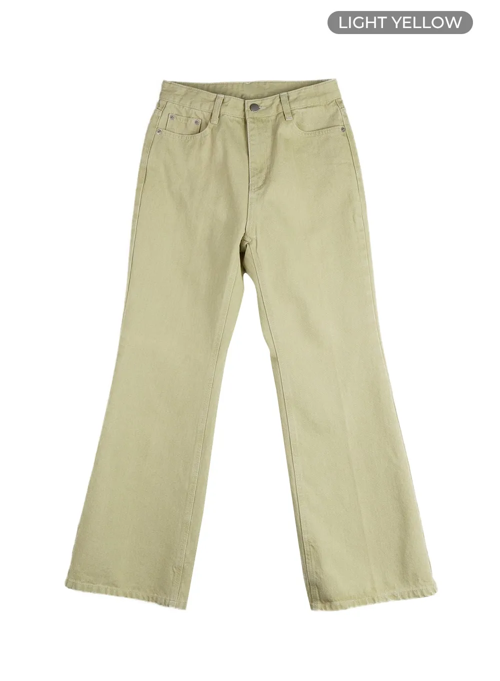 Basic Straight Leg Bootcut Pants OM405