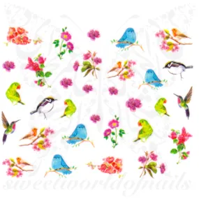 Birds Nail Art Nail Stickers