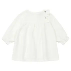 Bonton Baby Double Gauze Dress Cream