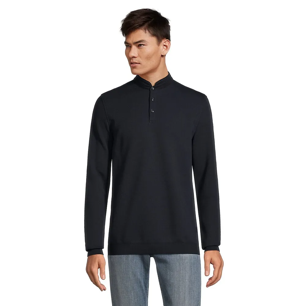 Bugatti Henley Polo Sweater