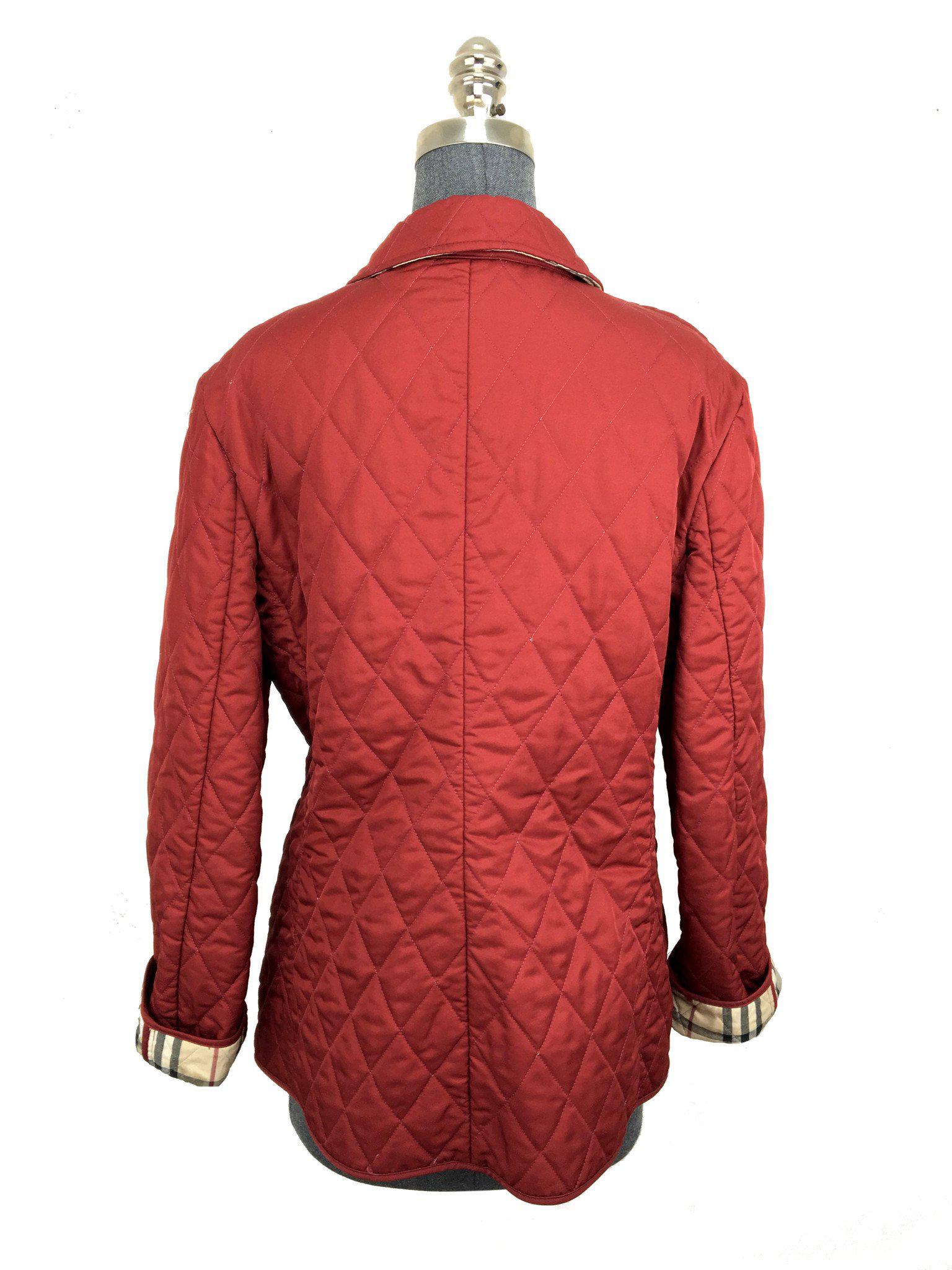 Burberry London Diamond Quilted Jacket Size M