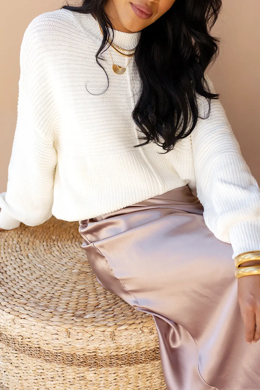 callie ribbed knit sweater