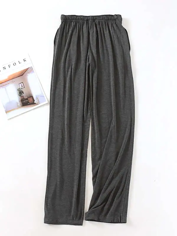 Casual Elastic Loose Men Sleepwear Pants