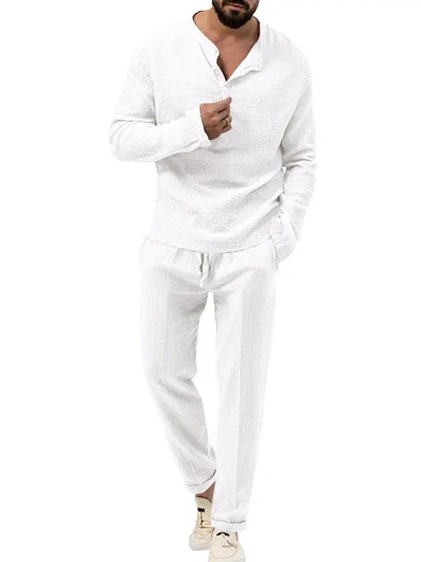 Casual Pants Men Clothing Outfit Set