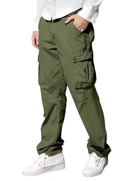 Casual Straight Loose Men Cargo Pants