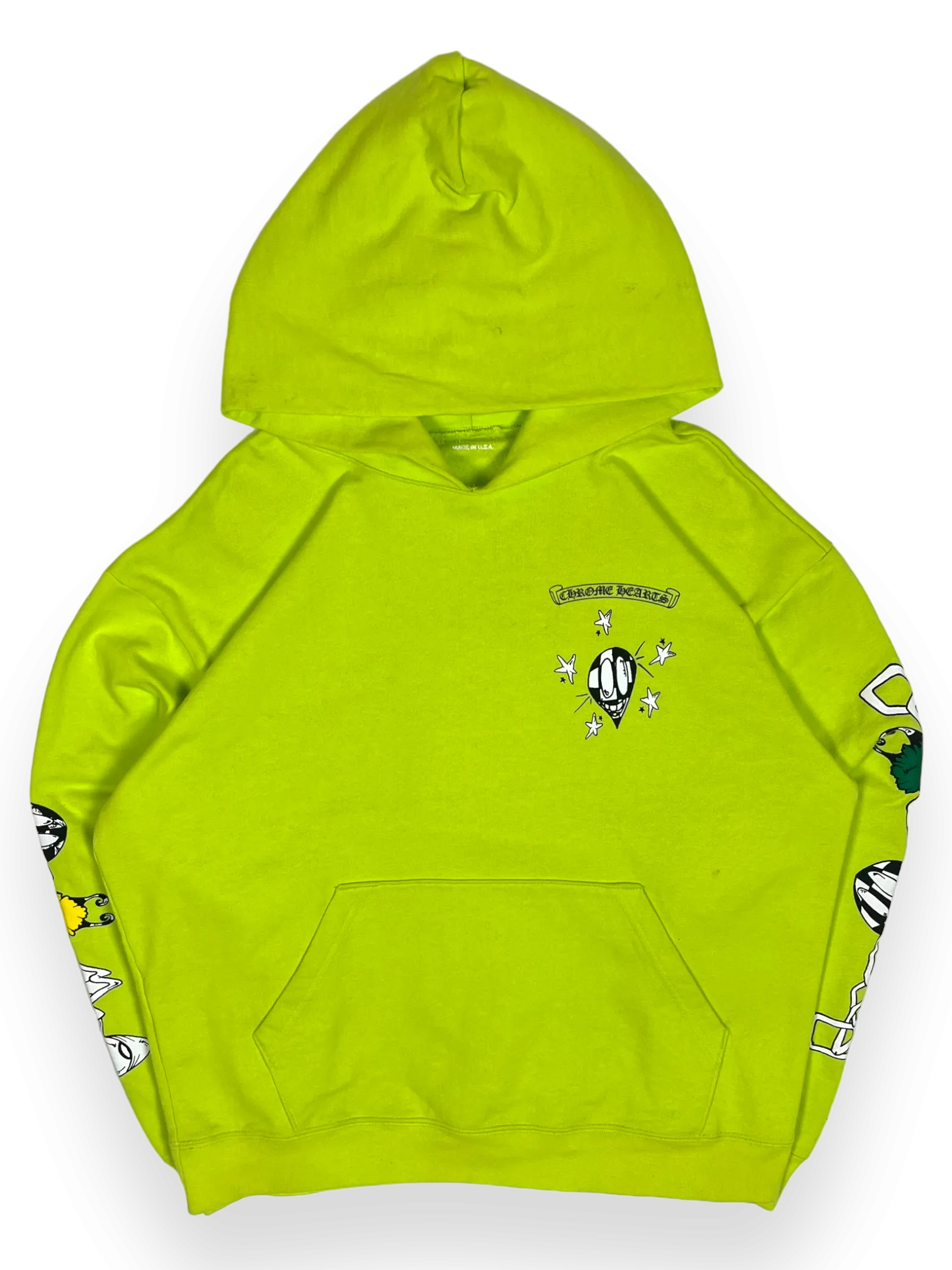 Chrome Hearts Matty Boy Lime Green Link Hoodie