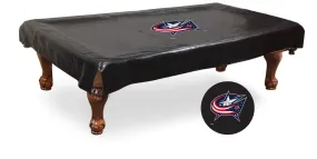 Columbus Blue Jackets HBS Black Vinyl Billiard Pool Table Cover