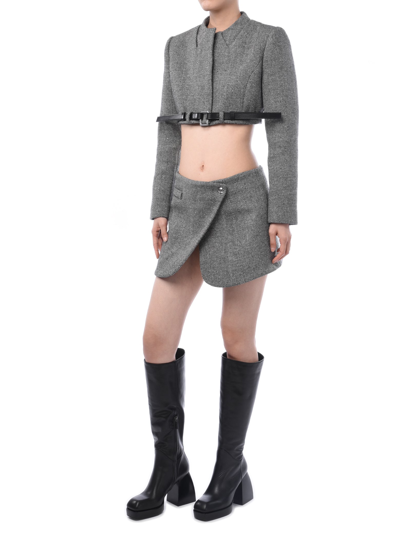 Coperni Cropped Trompe-L'oeil Jacket