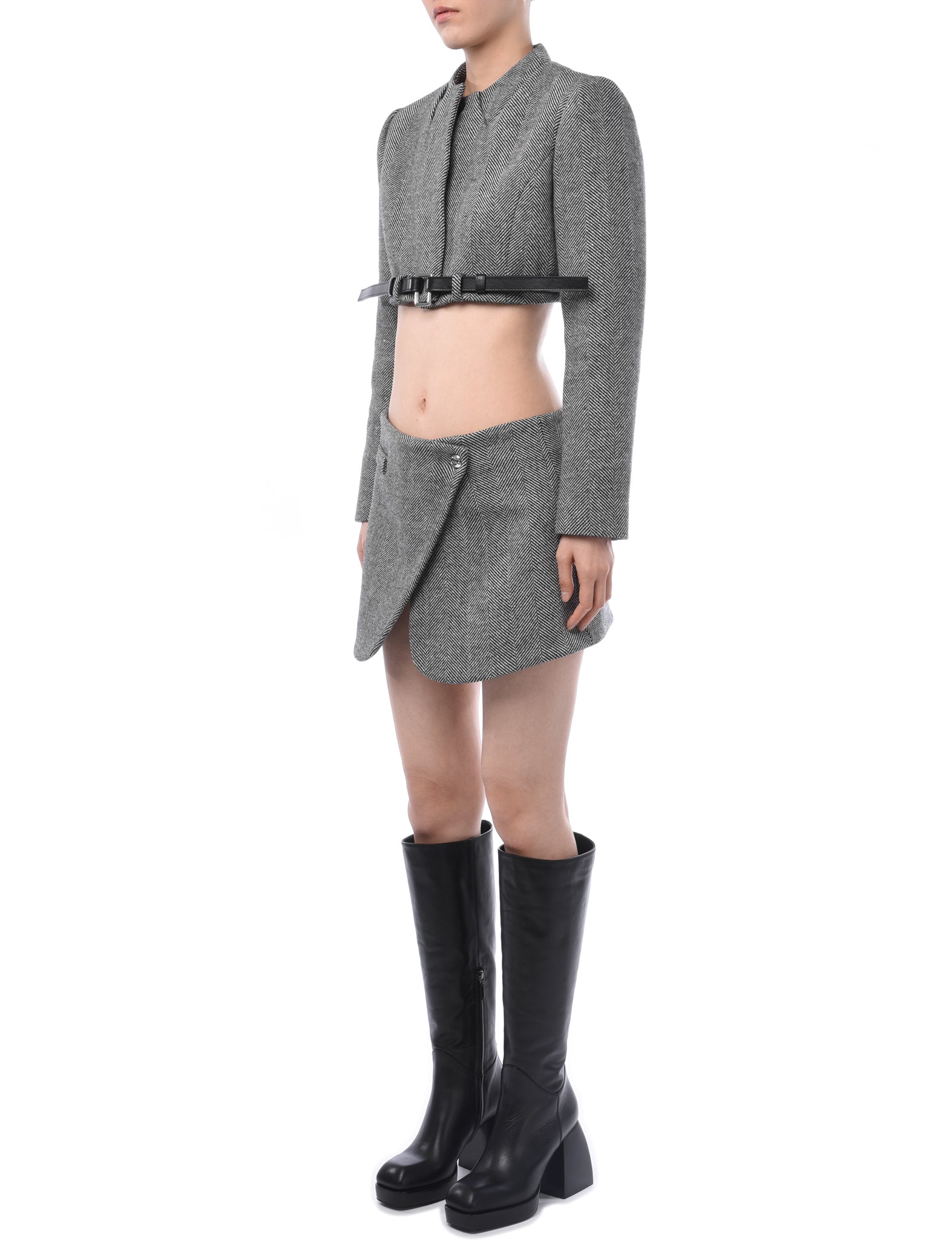 Coperni Cropped Trompe-L'oeil Jacket