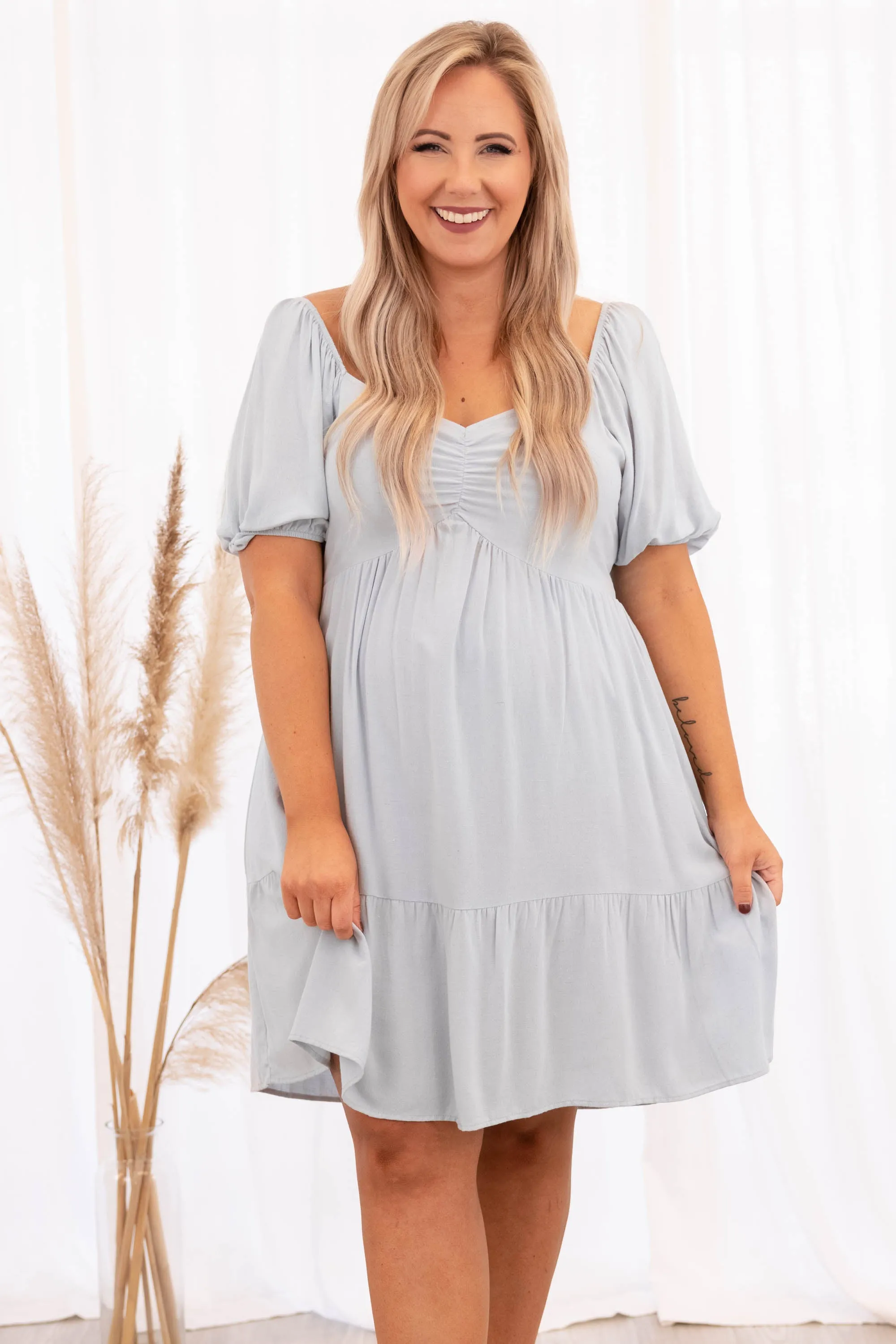 Cruise The Coast Dress, Light Blue