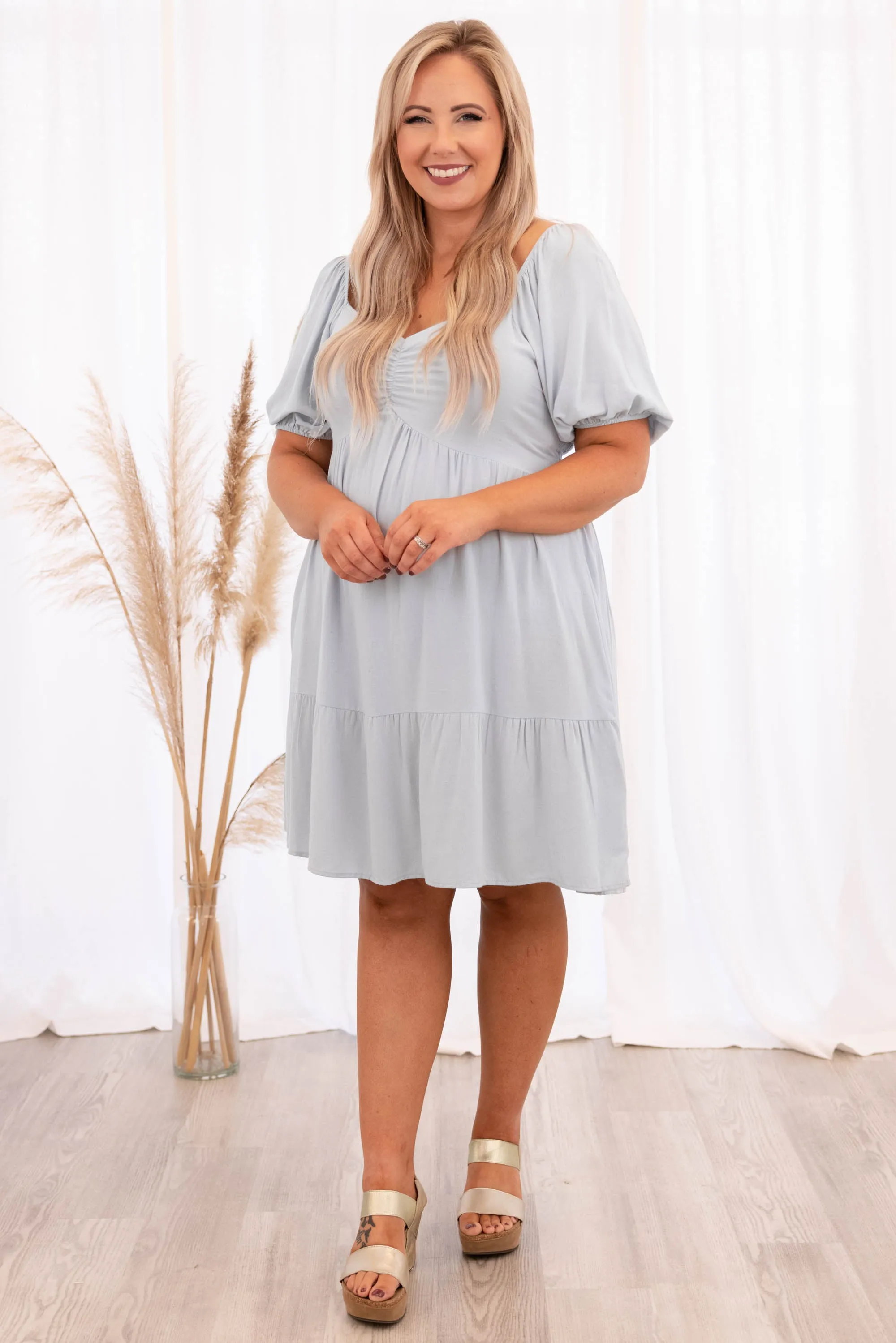 Cruise The Coast Dress, Light Blue