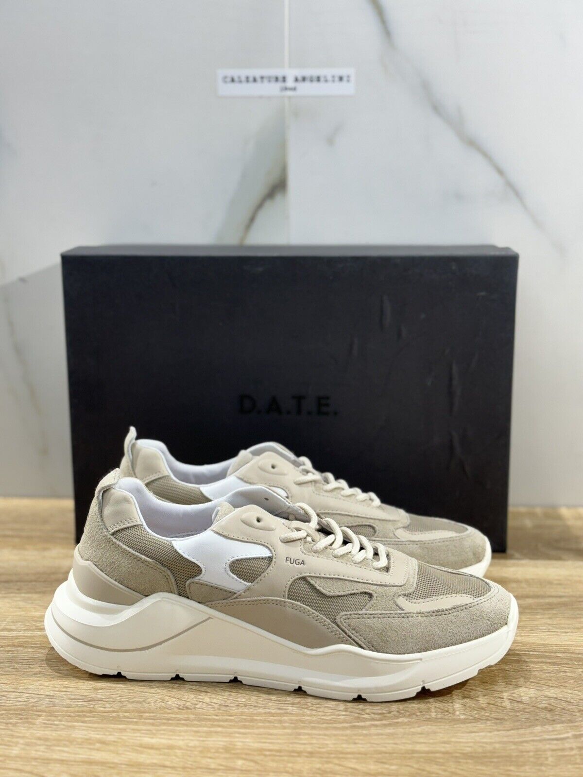 D.A.T.E Fuga Dragon Sand Uomo sneaker Suede Casual Shoes 43