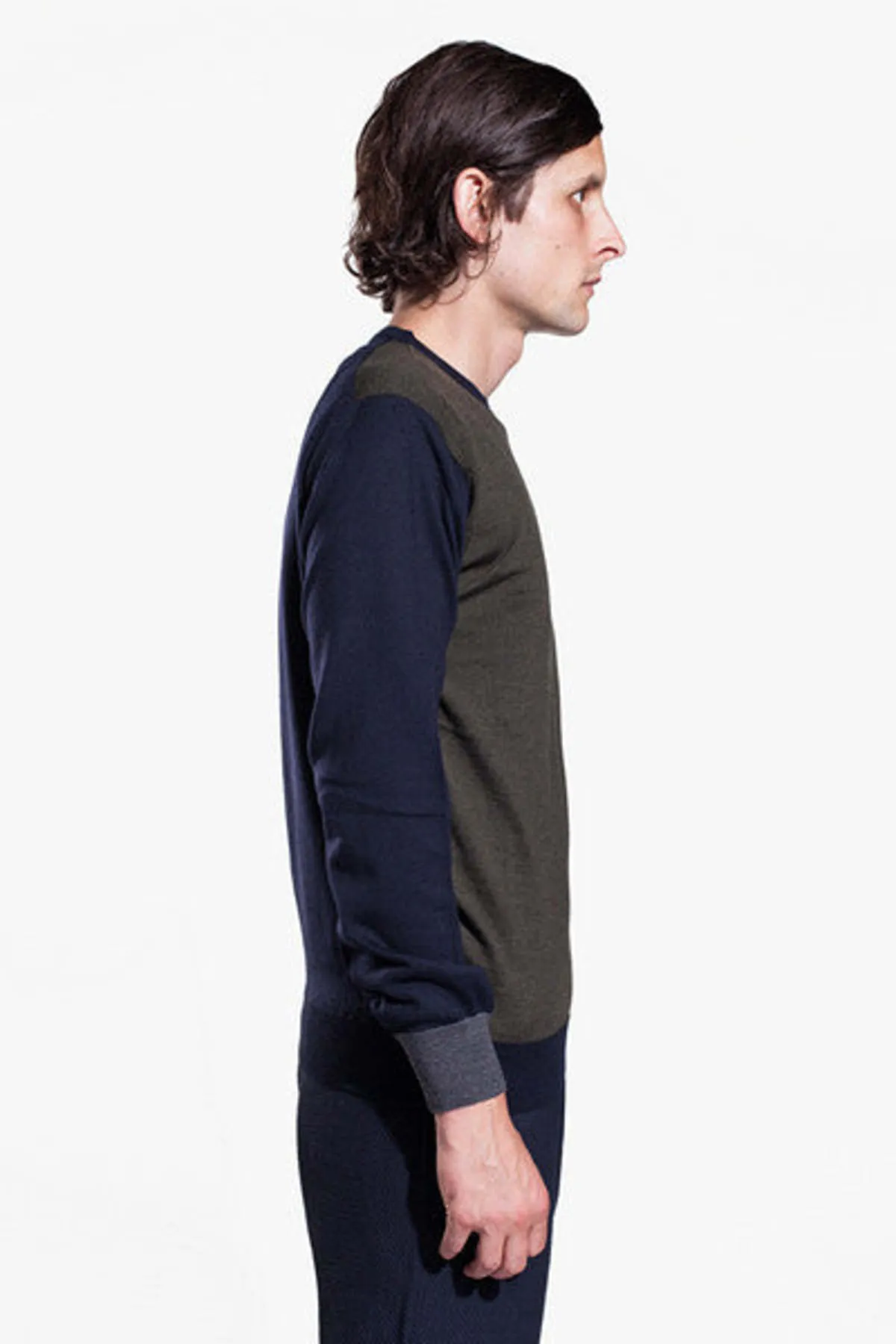 Diver Merino Sweater - Moss