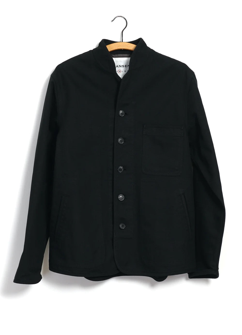 Erling, Refined Work Jacket, Black Canvas