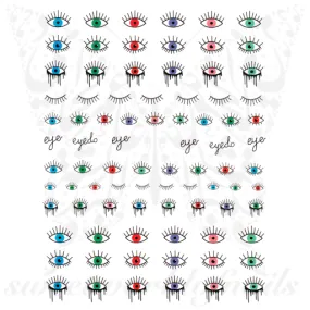 Evil Eye Nail Art Nail Stickers