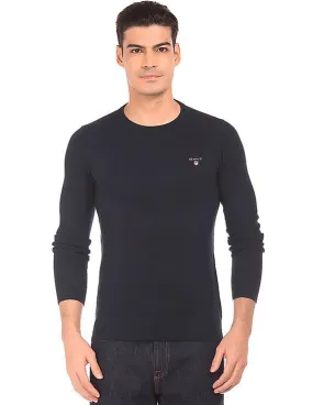 Gant Textured Crew Neck Sweater