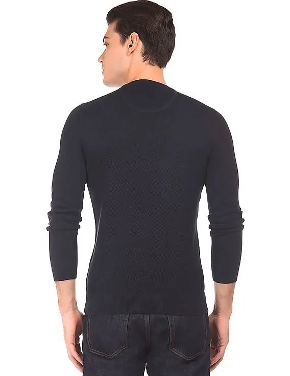 Gant Textured Crew Neck Sweater