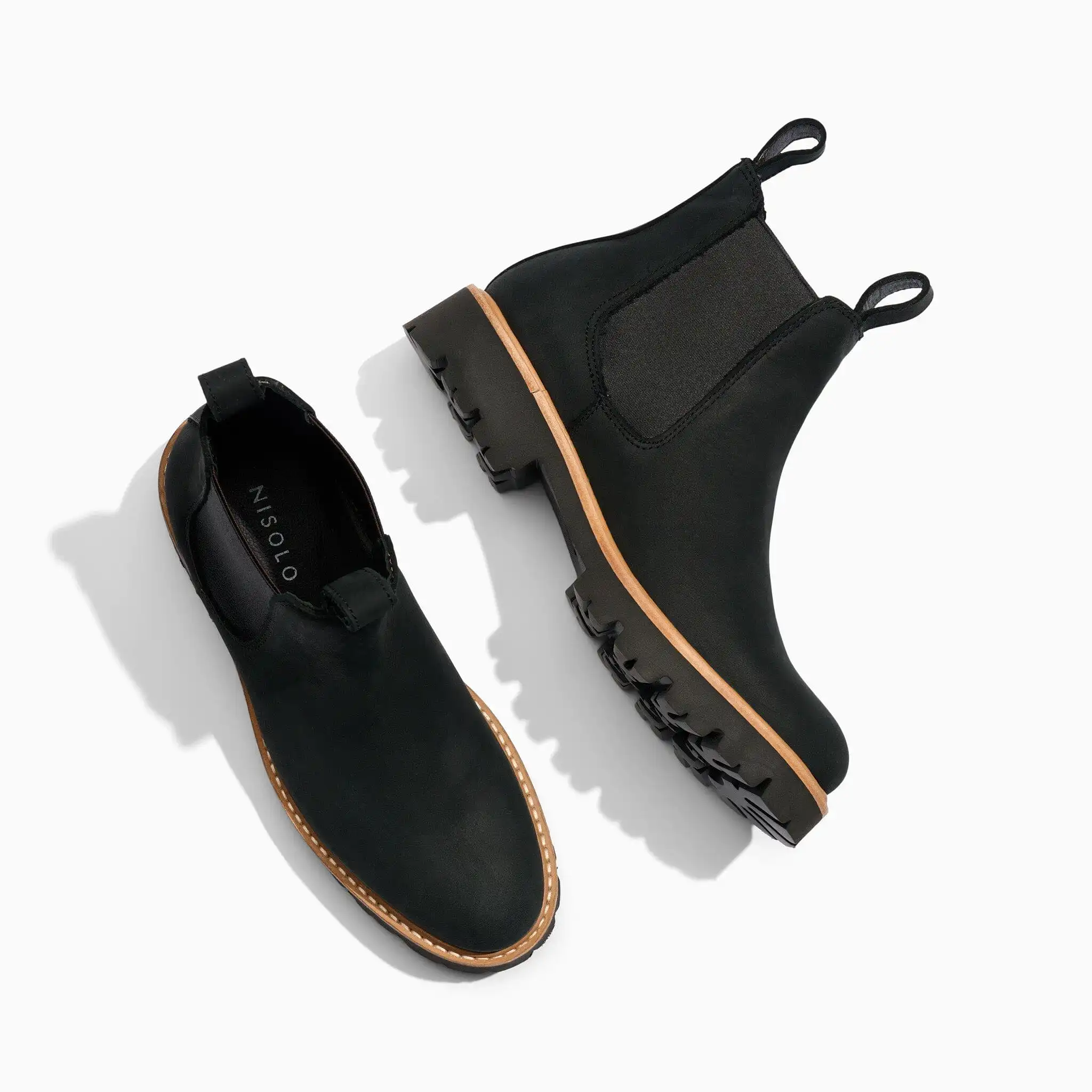 Go-To Lug Chelsea Boot Black