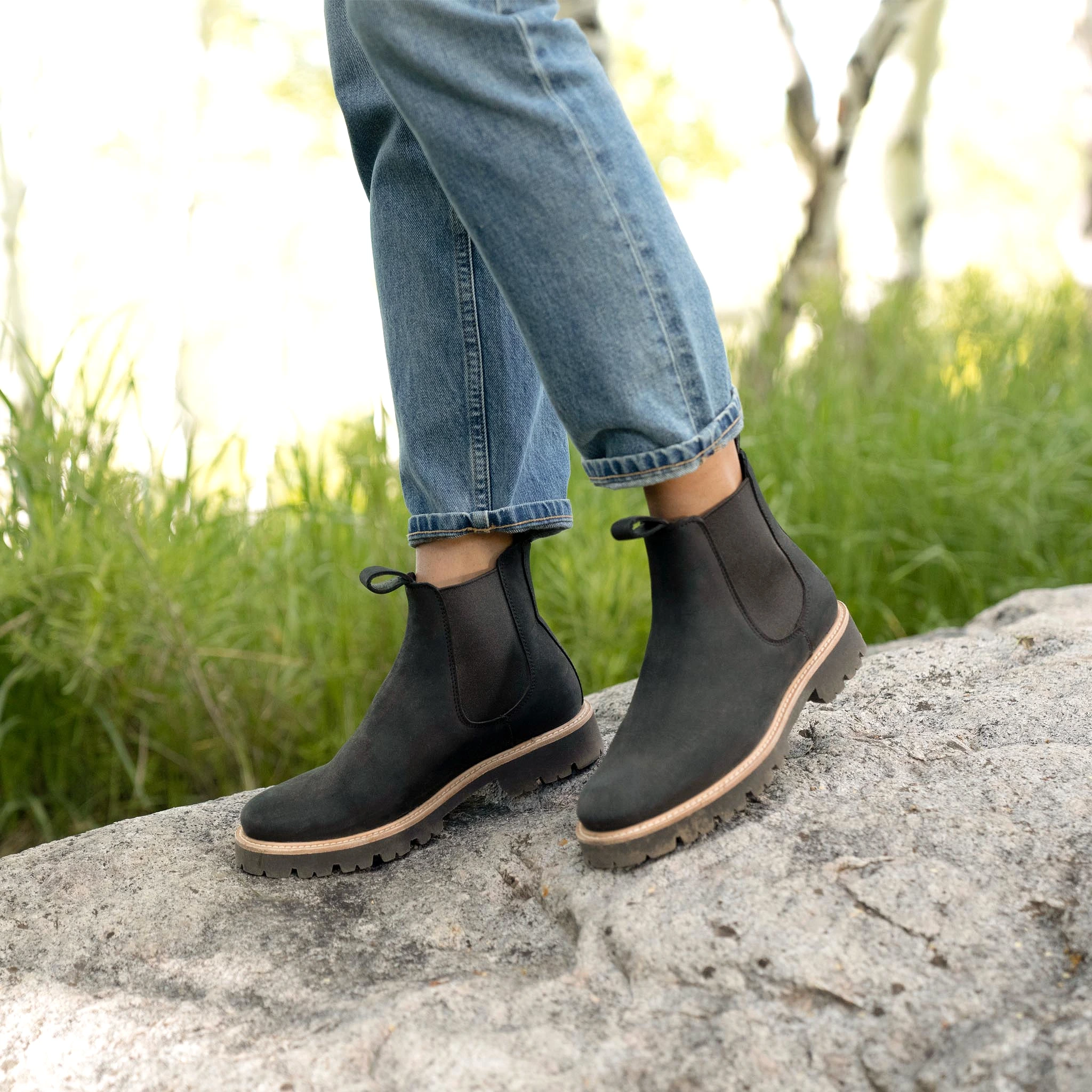 Go-To Lug Chelsea Boot Black