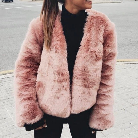 HAPER FAUX FUR COAT