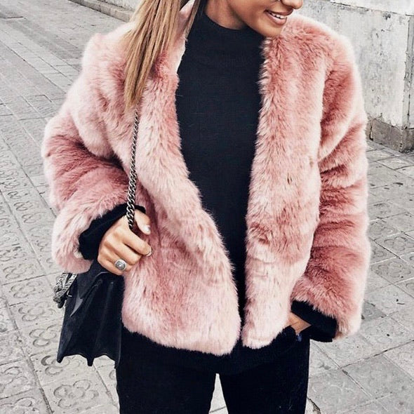 HAPER FAUX FUR COAT