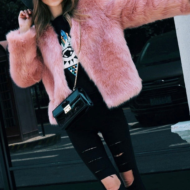 HAPER FAUX FUR COAT