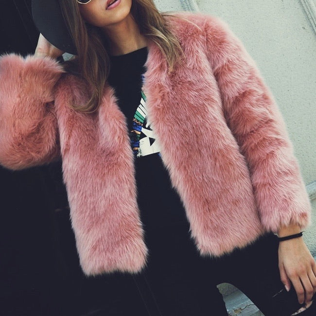 HAPER FAUX FUR COAT