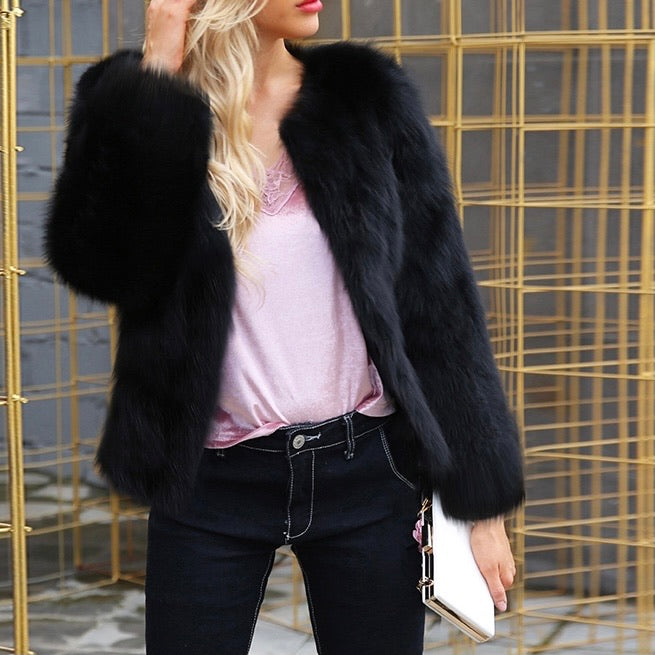 HAPER FAUX FUR COAT