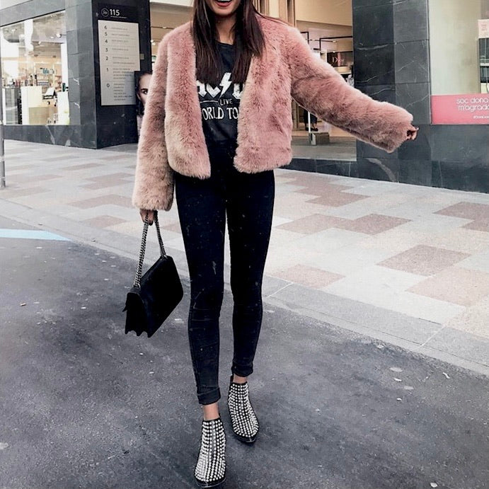 HAPER FAUX FUR COAT