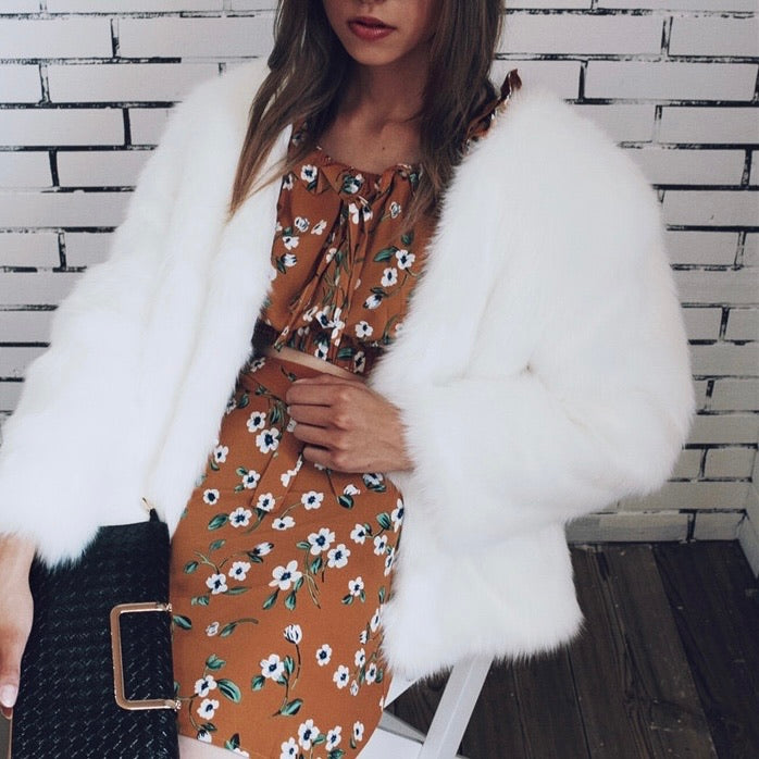 HAPER FAUX FUR COAT