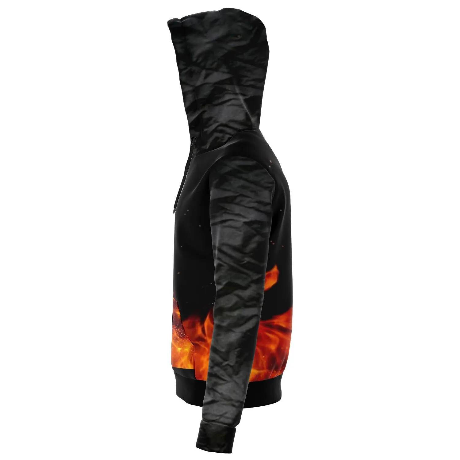 hoodie with zipper fire