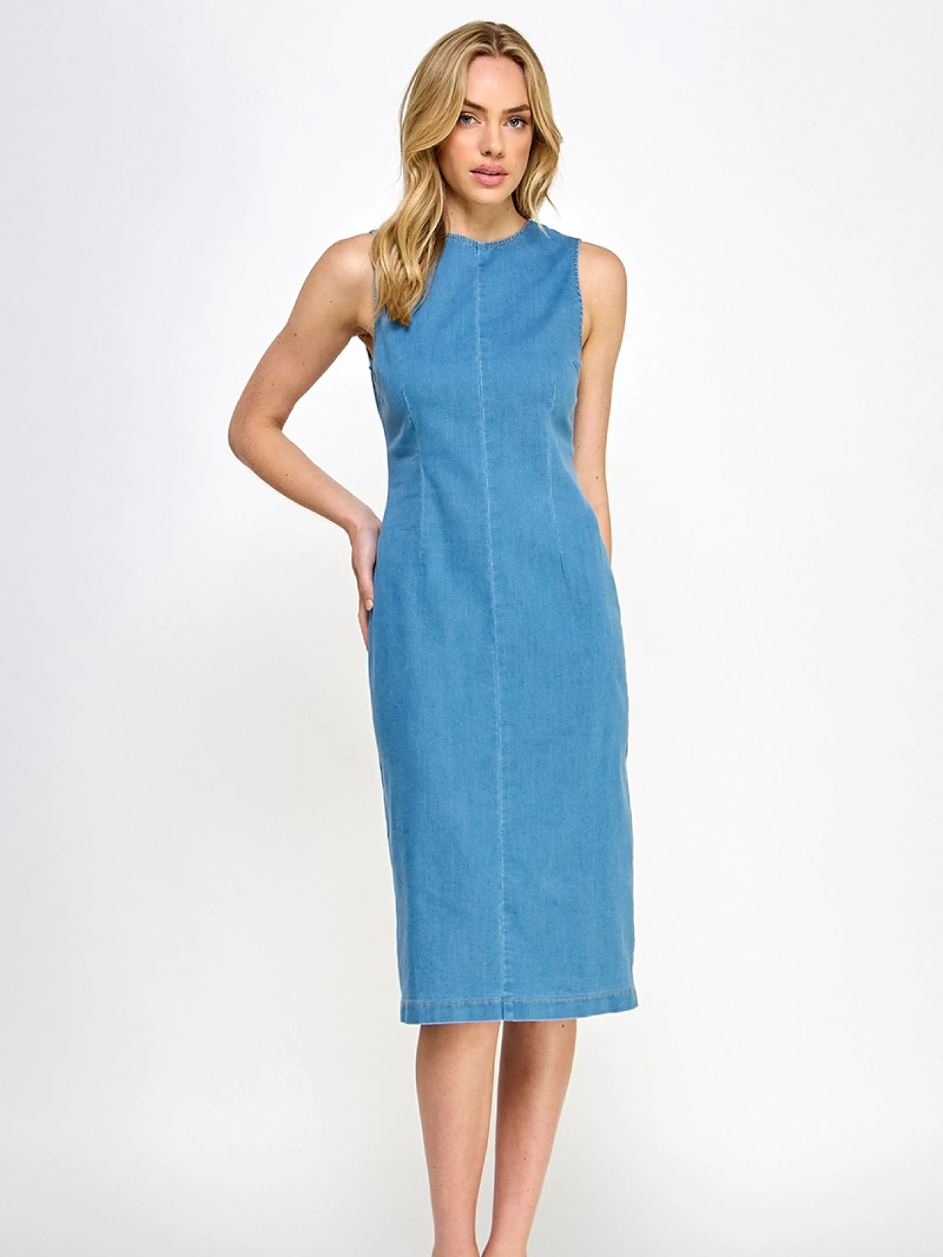 In Your Daydreams Denim Dress