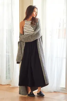 into the dark long cardigan