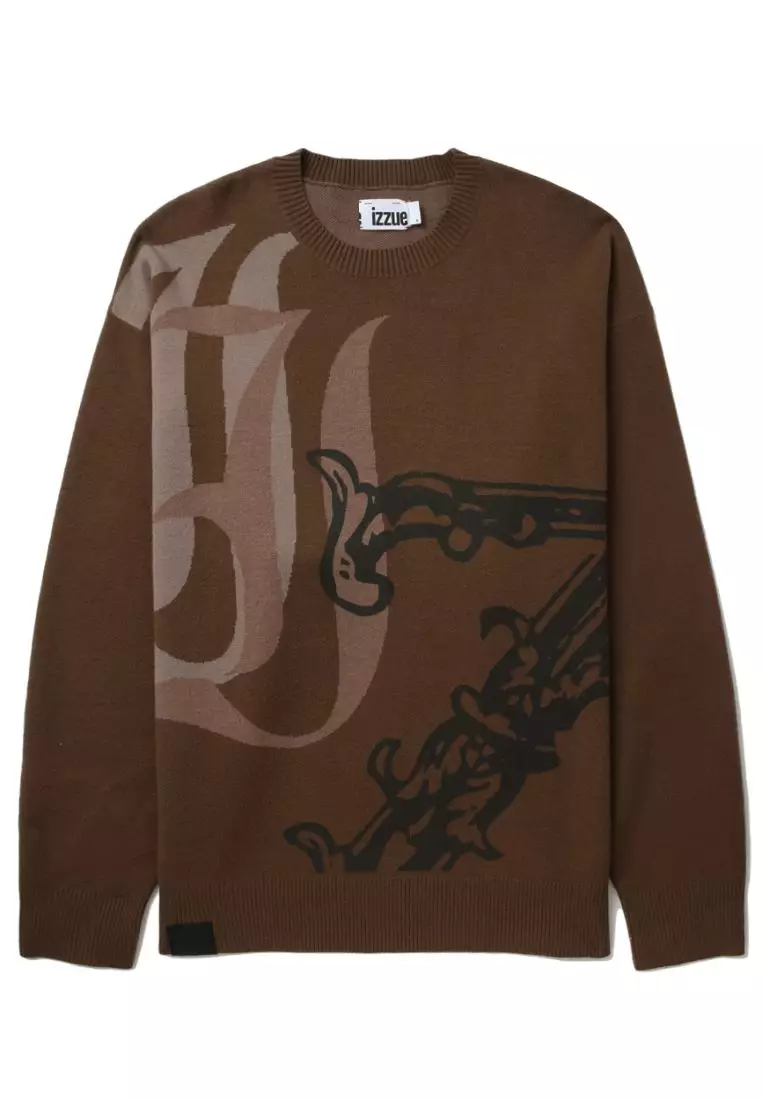 izzue Monogram knit sweater