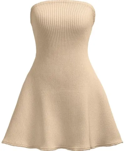 Kargede Women's Neutrals Cortina Rib Knit Mini Dress