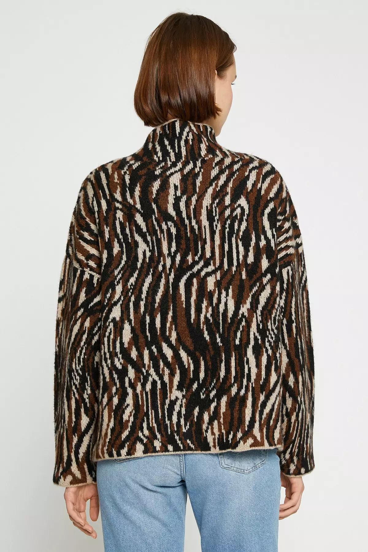 KOTON Printed Knit Sweater