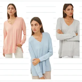 LIGHT WEIGHT V-NECK SWEATER