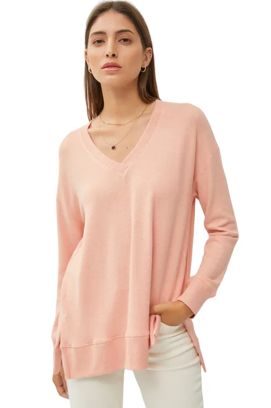 LIGHT WEIGHT V-NECK SWEATER