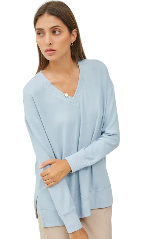 LIGHT WEIGHT V-NECK SWEATER