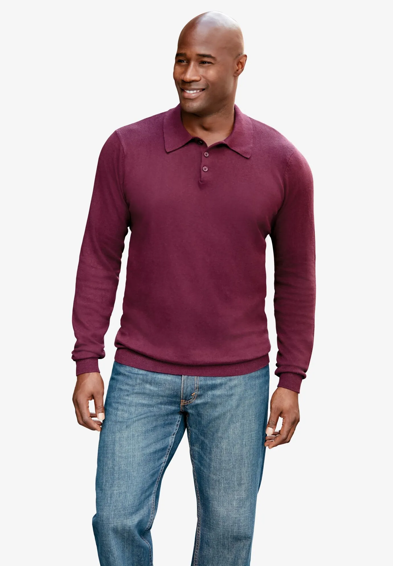 Lightweight Polo Sweater