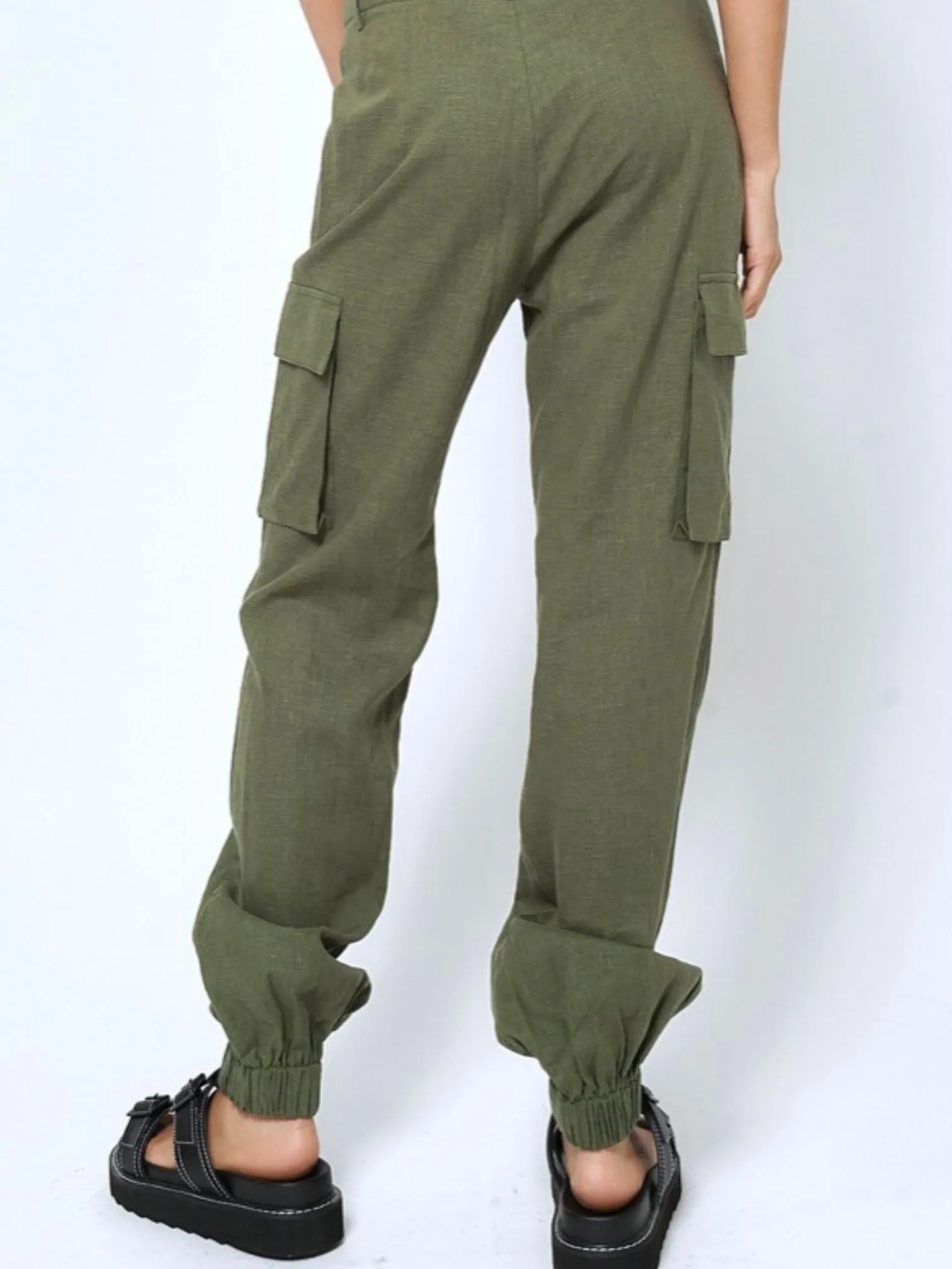 Linen Cargo Pants