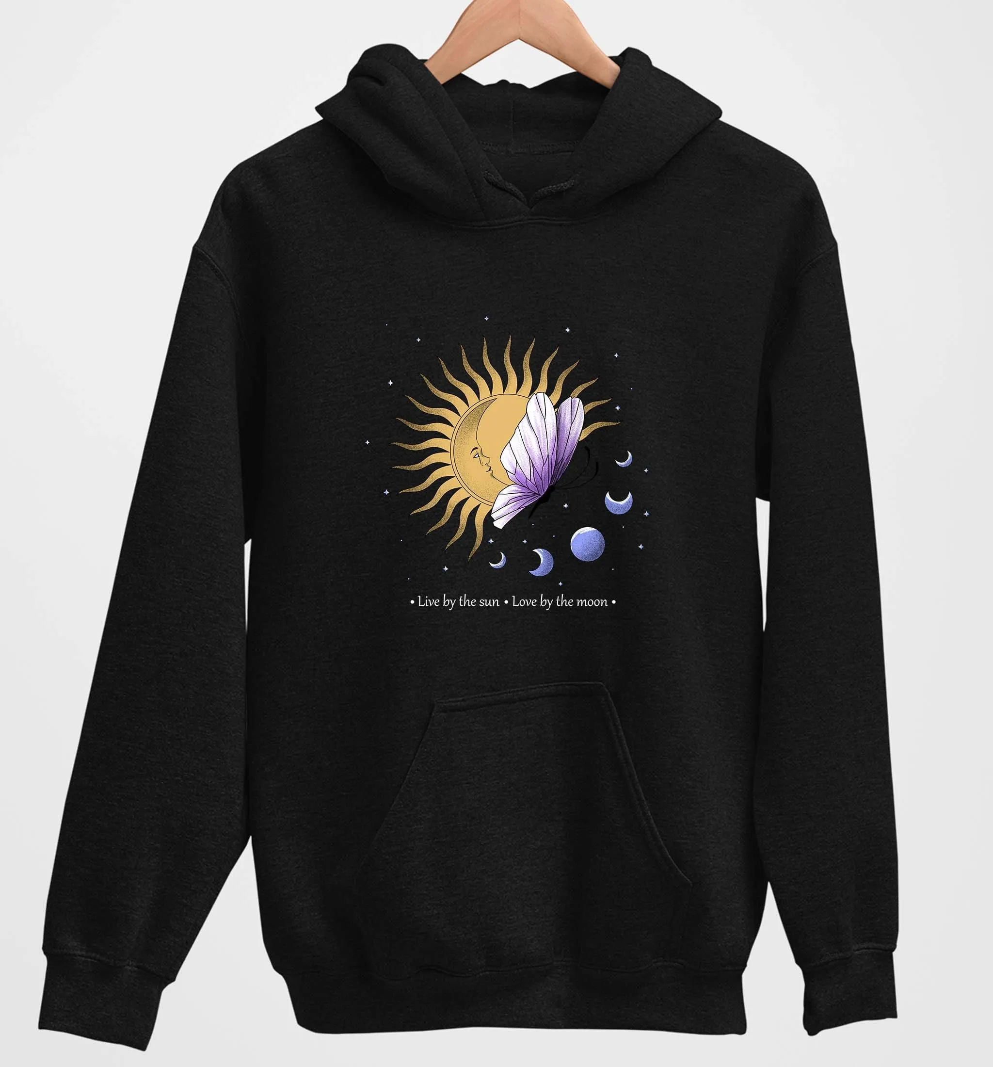 Live By The Sun Love By The Moon | Vegan Hoodie