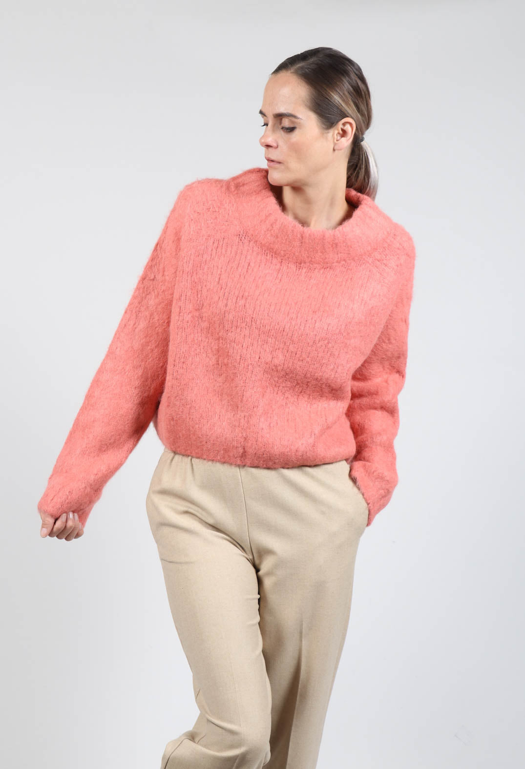 Lola Sweater in Salmon