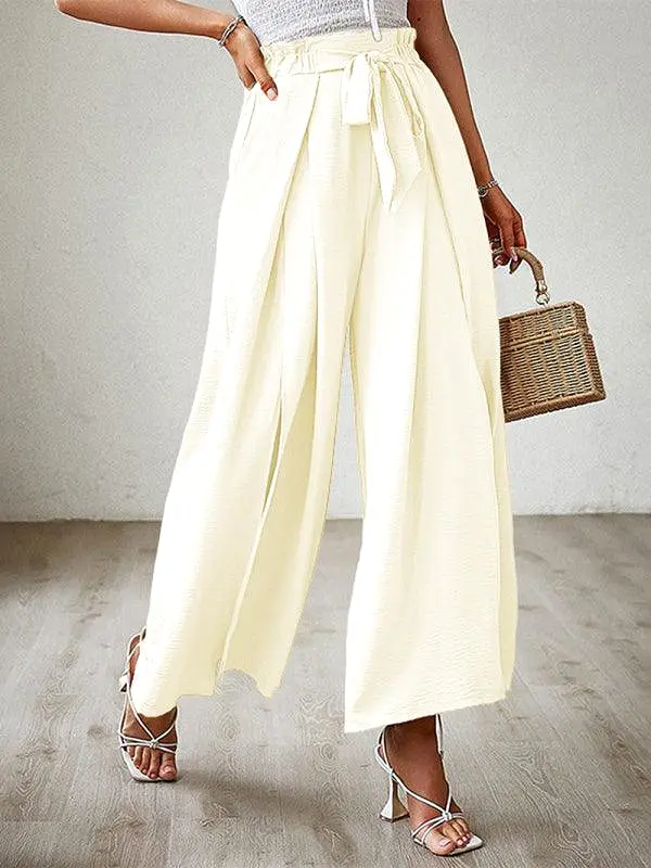 Loose Pleated Wide Leg Women pants